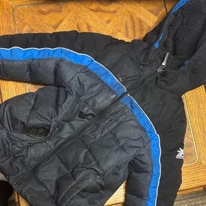 5T BOY Kids Black and Blue Puffer Jacket , BUNDLE2SAVE